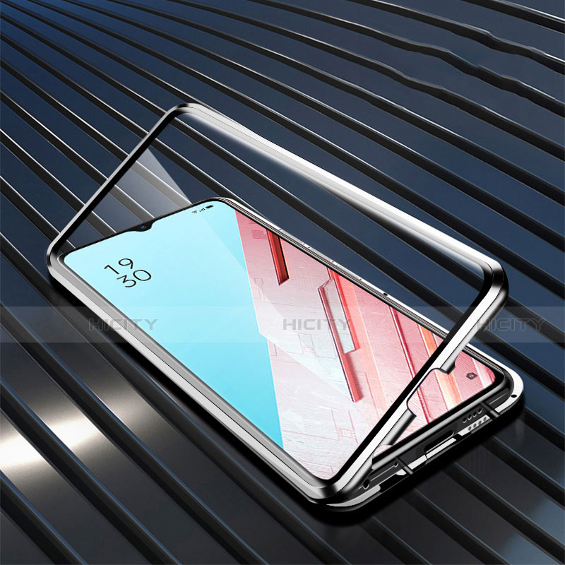 Oppo K7 5G用ケース 高級感 手触り良い アルミメタル 製の金属製 360度 フルカバーバンパー 鏡面 カバー M04 Oppo 