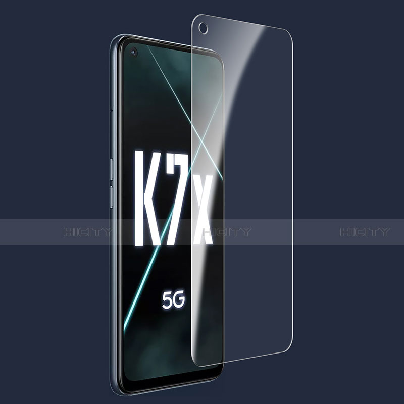 Oppo K7x 5G用強化ガラス 液晶保護フィルム Oppo クリア