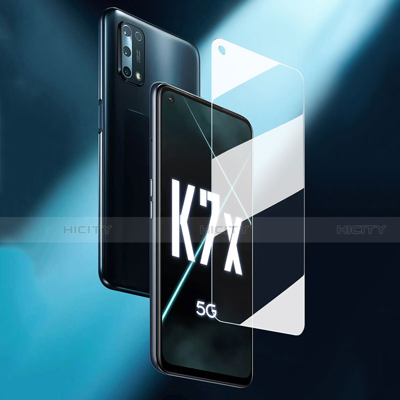 Oppo K7x 5G用強化ガラス 液晶保護フィルム Oppo クリア