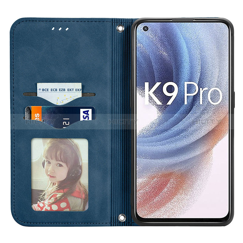 Oppo K9 Pro 5G用手帳型 レザーケース スタンド カバー S04D Oppo 