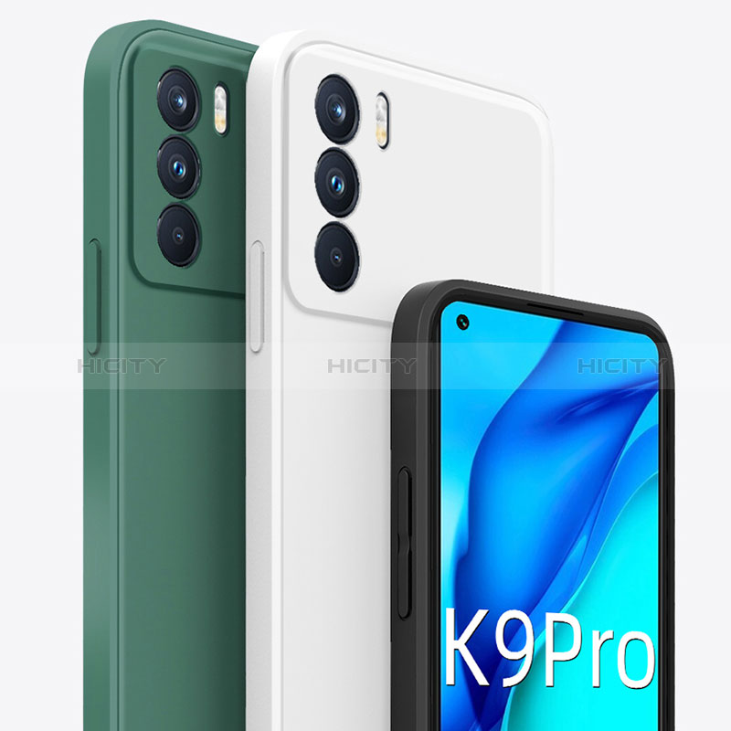 Oppo K9 Pro 5G用360度 フルカバー極薄ソフトケース シリコンケース 耐衝撃 全面保護 バンパー Oppo 