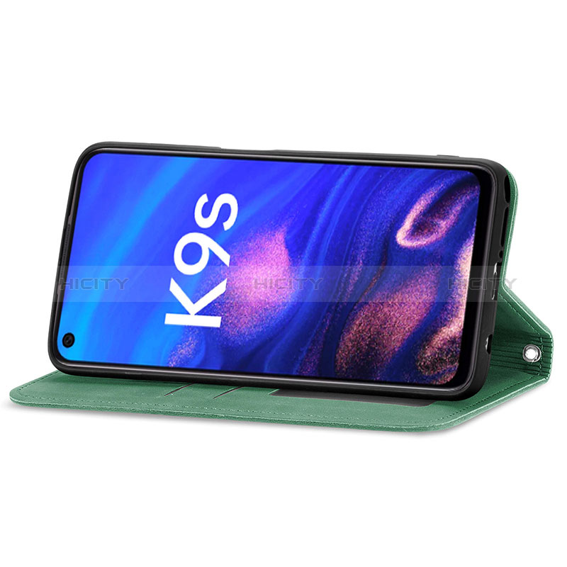Oppo K9S 5G用手帳型 レザーケース スタンド カバー S04D Oppo 