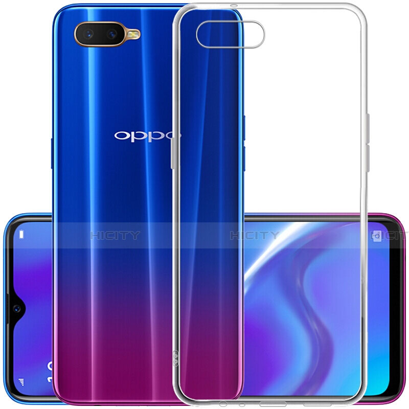 Oppo R15X用極薄ソフトケース シリコンケース 耐衝撃 全面保護 クリア透明 Z07 Oppo クリア