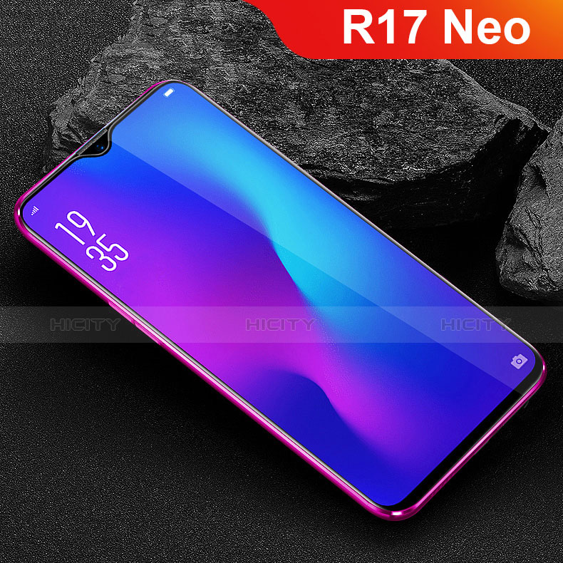 Oppo R17 Neo用強化ガラス フル液晶保護フィルム Oppo ブラック