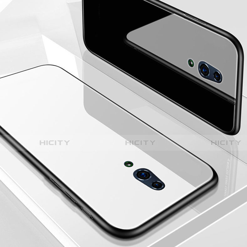 Oppo Realme X用ハイブリットバンパーケース プラスチック 鏡面 カバー アンド指輪 マグネット式 Oppo 