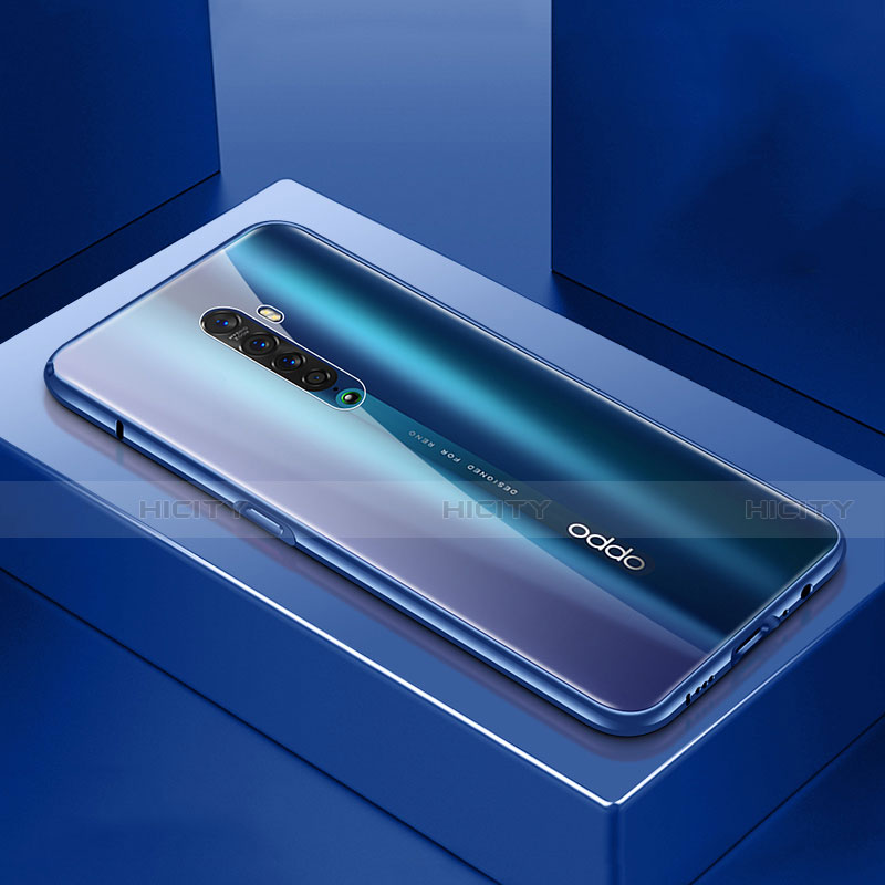 Oppo Reno2用ケース 高級感 手触り良い アルミメタル 製の金属製 360度 フルカバーバンパー 鏡面 カバー M07 Oppo 