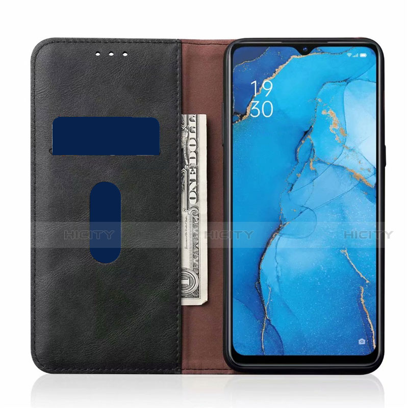 Oppo Reno3用手帳型 レザーケース スタンド カバー T01 Oppo 