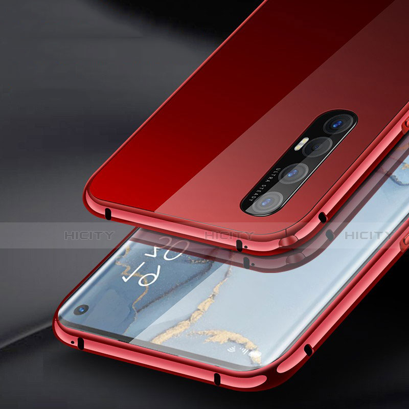 Oppo Reno3 Pro用ケース 高級感 手触り良い アルミメタル 製の金属製 カバー T03 Oppo 