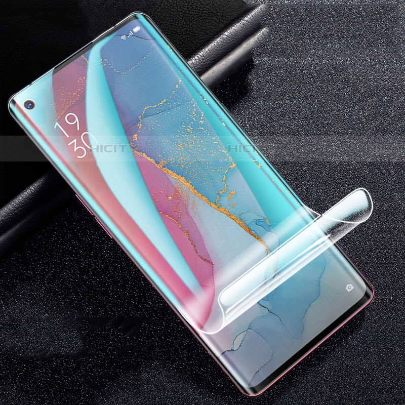 Oppo Reno3 Pro用高光沢 液晶保護フィルム フルカバレッジ画面 Oppo クリア