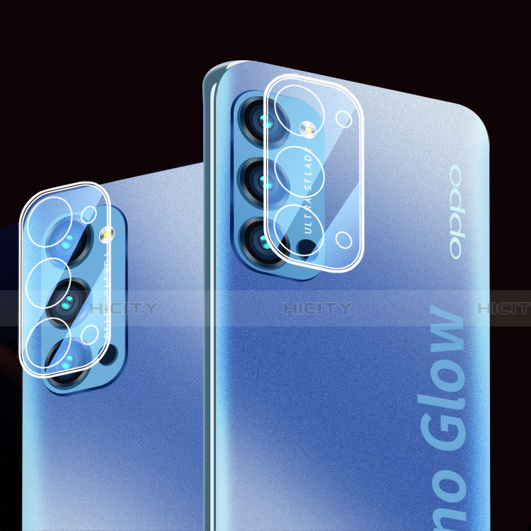 Oppo Reno4 5G用強化ガラス カメラプロテクター カメラレンズ 保護ガラスフイルム C01 Oppo クリア