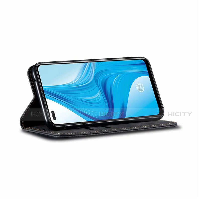 Oppo Reno4 Lite用手帳型 布 スタンド Oppo 