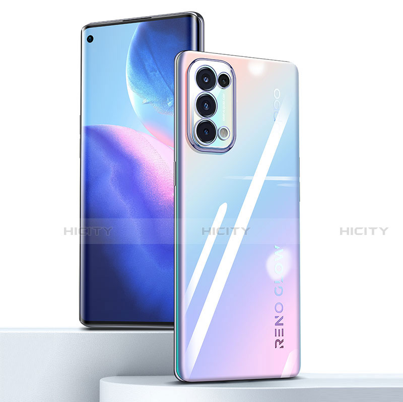 Oppo Reno5 Pro 5G用極薄ソフトケース シリコンケース 耐衝撃 全面保護 透明 Z02 Oppo 