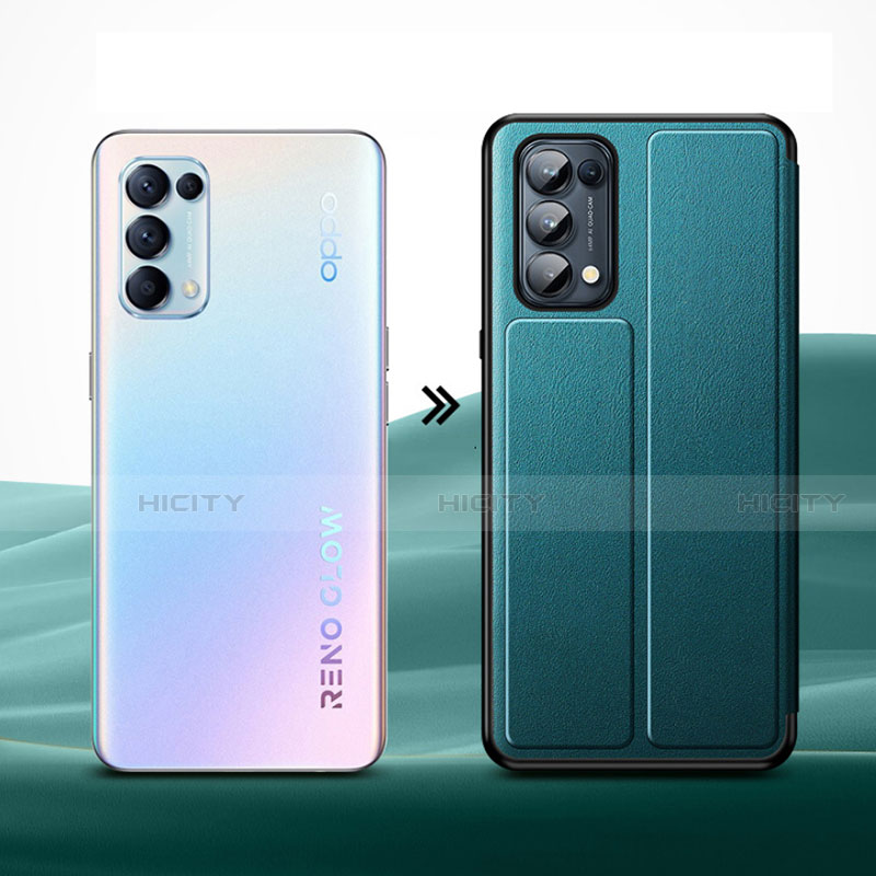 Oppo Reno5 Pro 5G用手帳型 レザーケース スタンド カバー L01 Oppo 