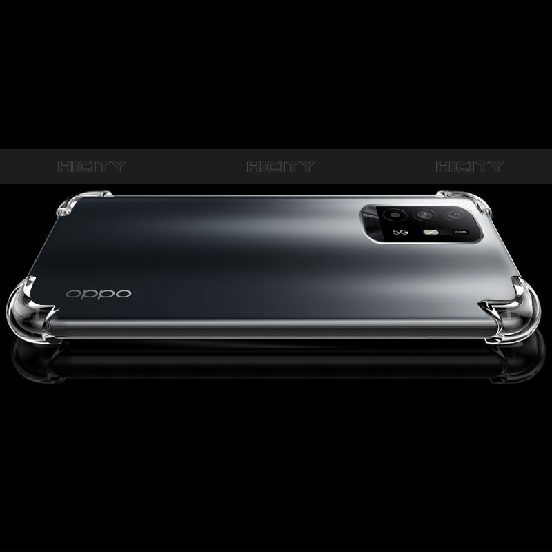 Oppo Reno5 Z 5G用極薄ソフトケース シリコンケース 耐衝撃 全面保護 クリア透明 T02 Oppo クリア