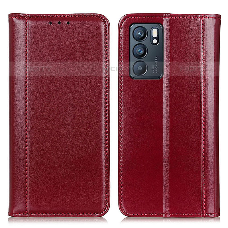 Oppo Reno6 5G用手帳型 レザーケース スタンド カバー M05L Oppo