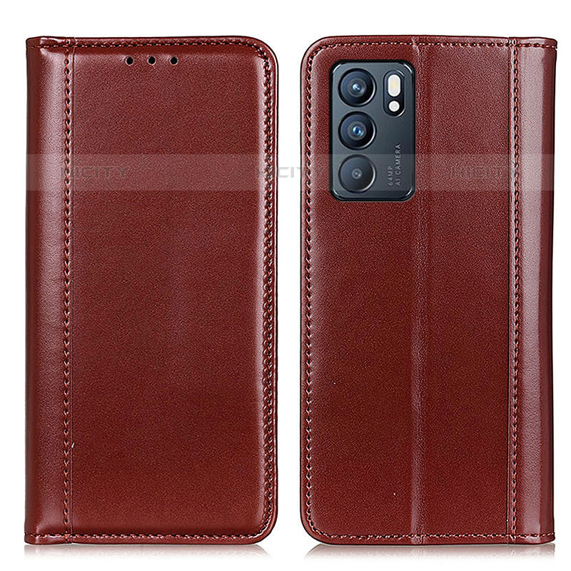 Oppo Reno6 5G用手帳型 レザーケース スタンド カバー M05L Oppo