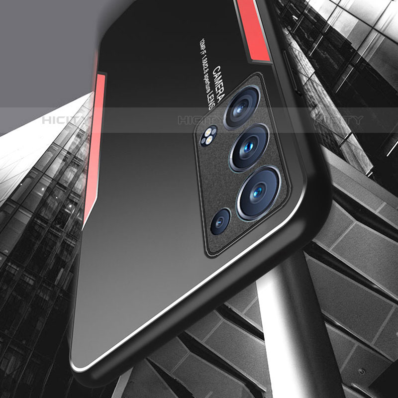 Oppo Reno6 Pro+ Plus 5G用ケース 高級感 手触り良い アルミメタル 製の金属製 兼シリコン カバー Oppo 