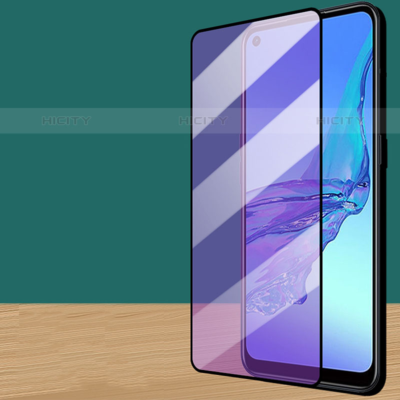 Oppo Reno6 Pro+ Plus 5G用強化ガラス フル液晶保護フィルム アンチグレア ブルーライト F03 Oppo ブラック