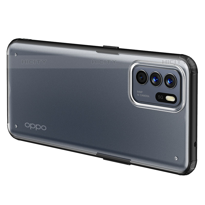 Oppo Reno6 Z 5G用ハイブリットバンパーケース 透明 プラスチック カバー W01L Oppo 