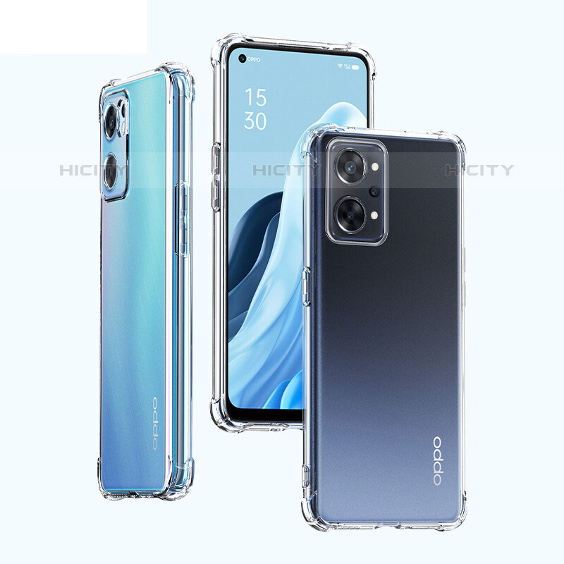 Oppo Reno7 A用極薄ソフトケース シリコンケース 耐衝撃 全面保護 クリア透明 カバー Oppo クリア