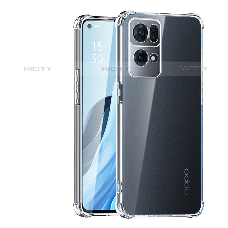 Oppo Reno7 Pro 5G用極薄ソフトケース シリコンケース 耐衝撃 全面保護 クリア透明 T04 Oppo クリア