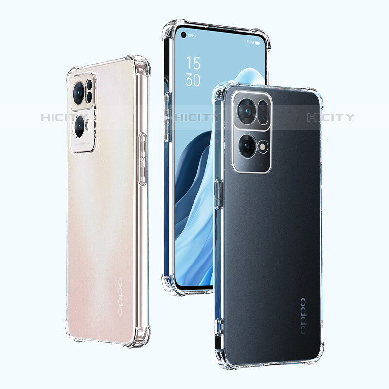 Oppo Reno7 Pro 5G用極薄ソフトケース シリコンケース 耐衝撃 全面保護 クリア透明 T04 Oppo クリア