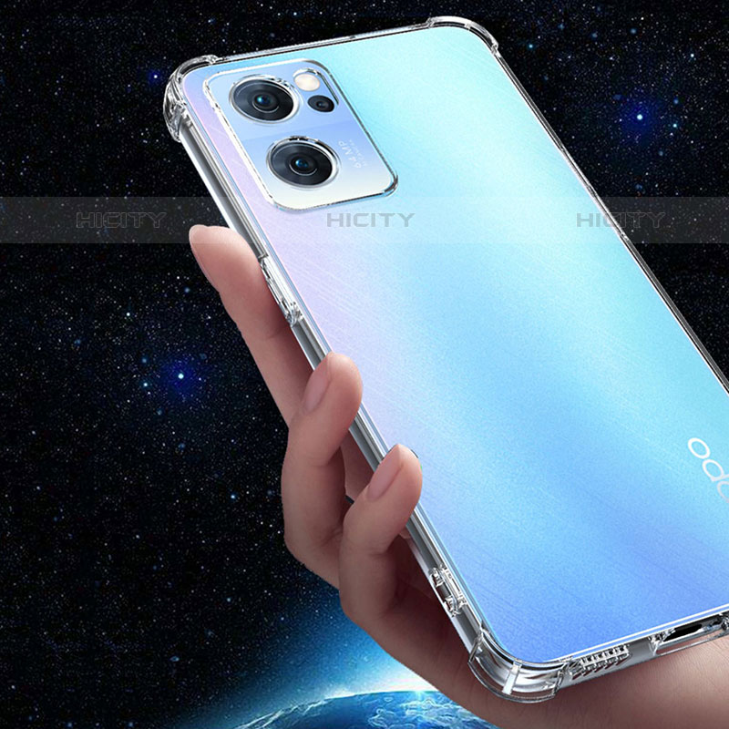 Oppo Reno7 Pro 5G用極薄ソフトケース シリコンケース 耐衝撃 全面保護 クリア透明 カバー Oppo クリア