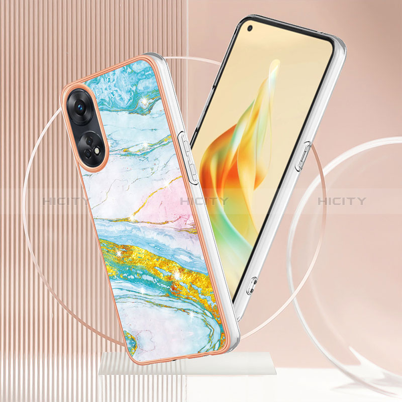 Oppo Reno8 T 4G用シリコンケース ソフトタッチラバー バタフライ パターン カバー YB5 Oppo 