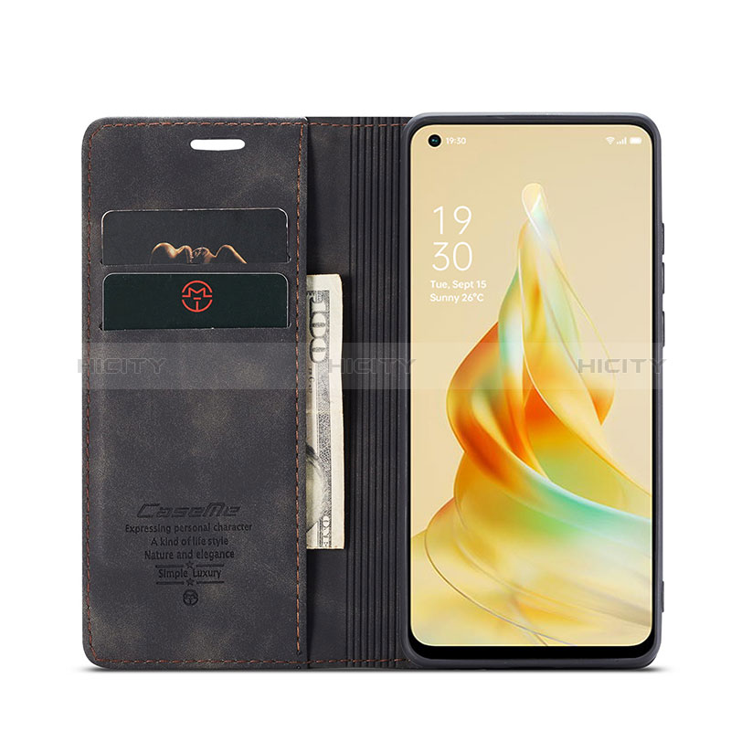 Oppo Reno8 T 4G用手帳型 レザーケース スタンド カバー C01S Oppo 