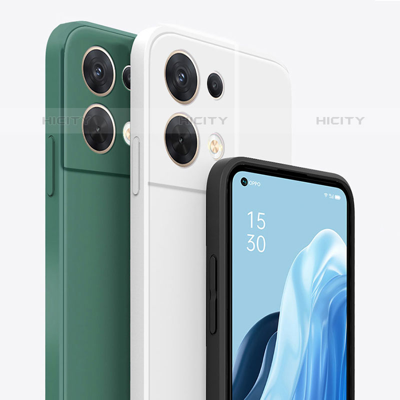 Oppo Reno9 5G用360度 フルカバー極薄ソフトケース シリコンケース 耐衝撃 全面保護 バンパー Oppo 