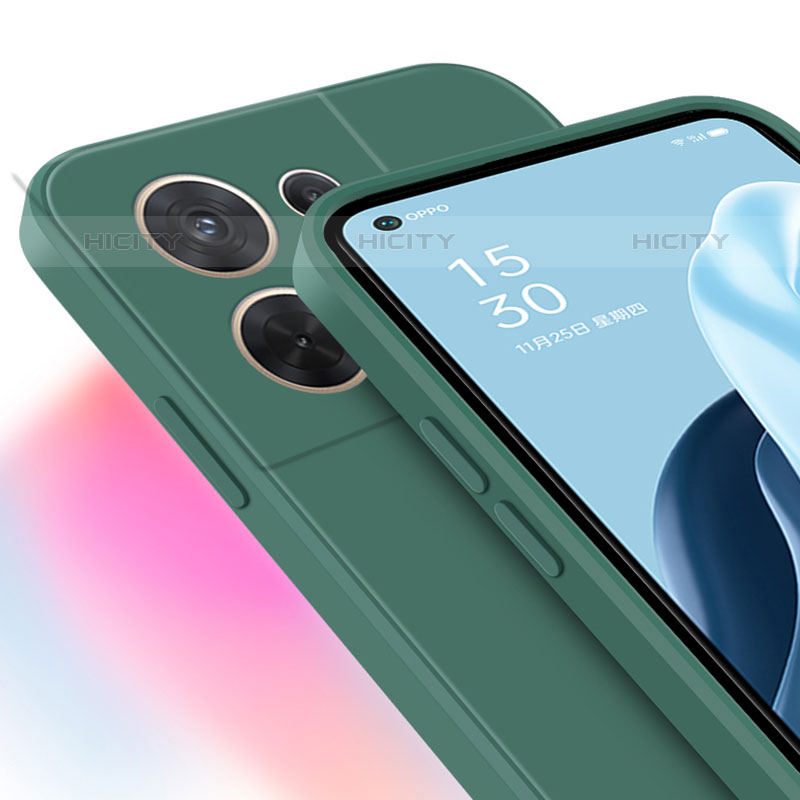 Oppo Reno9 5G用360度 フルカバー極薄ソフトケース シリコンケース 耐衝撃 全面保護 バンパー Oppo 