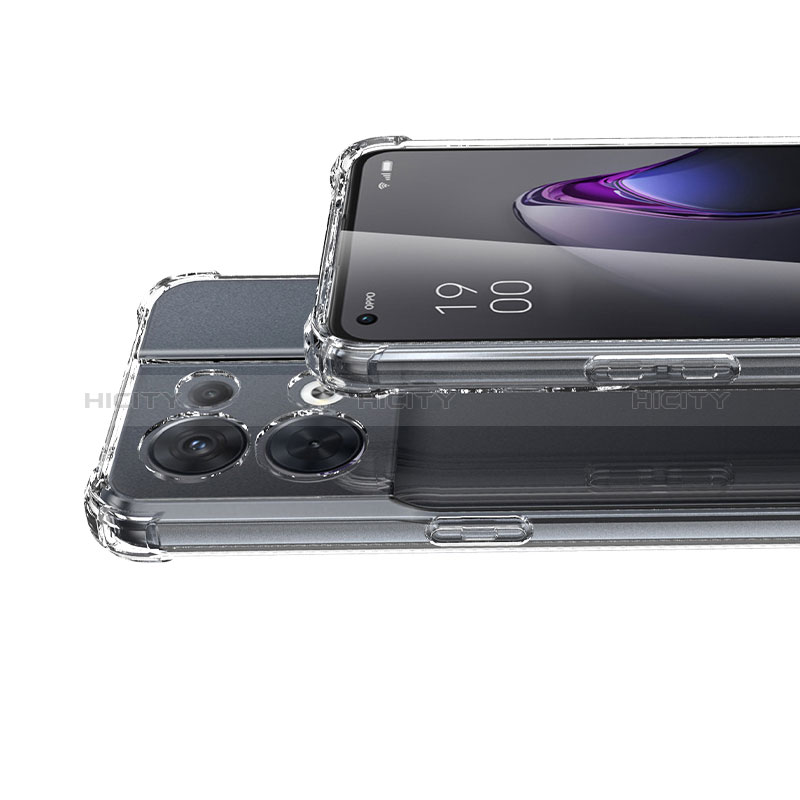 Oppo Reno9 Pro+ Plus 5G用極薄ソフトケース シリコンケース 耐衝撃 全面保護 クリア透明 カバー Oppo クリア