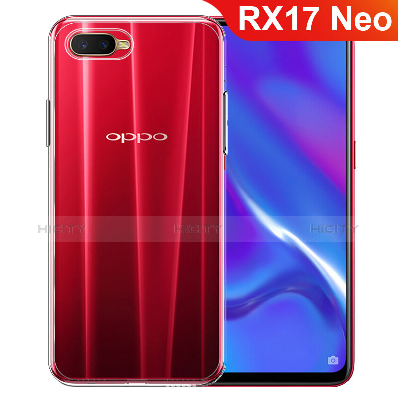 Oppo RX17 Neo用極薄ソフトケース シリコンケース 耐衝撃 全面保護 クリア透明 カバー Oppo クリア