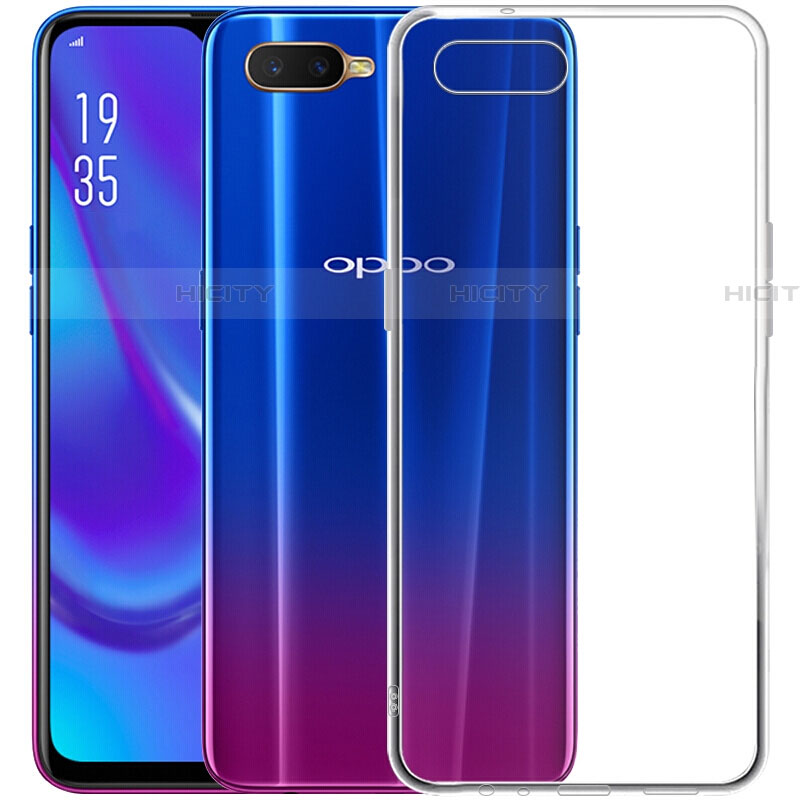 Oppo RX17 Neo用極薄ソフトケース シリコンケース 耐衝撃 全面保護 クリア透明 Z07 Oppo クリア