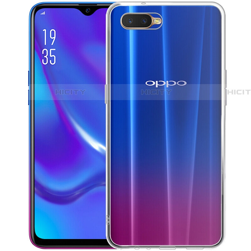 Oppo RX17 Neo用極薄ソフトケース シリコンケース 耐衝撃 全面保護 クリア透明 Z07 Oppo クリア