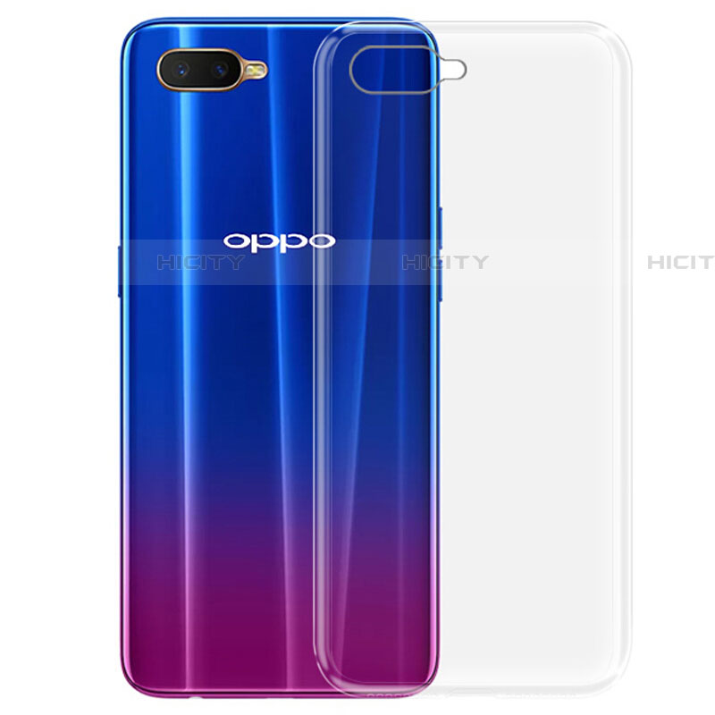 Oppo RX17 Neo用極薄ソフトケース シリコンケース 耐衝撃 全面保護 クリア透明 Z03 Oppo クリア