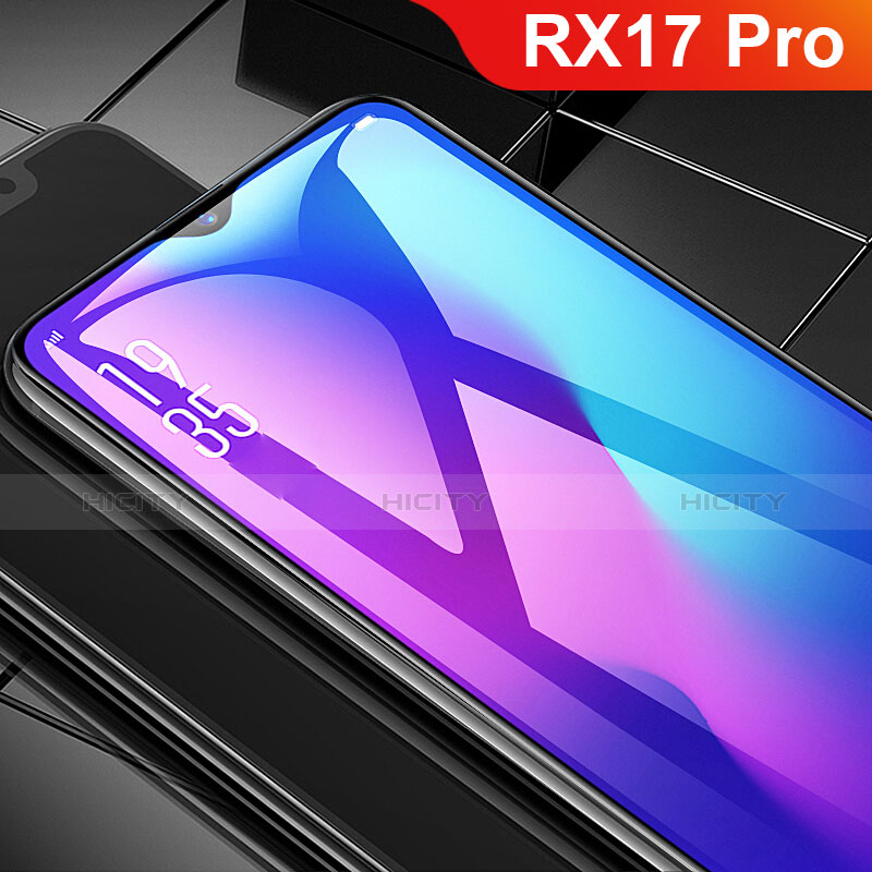 Oppo RX17 Pro用強化ガラス フル液晶保護フィルム F02 Oppo ブラック
