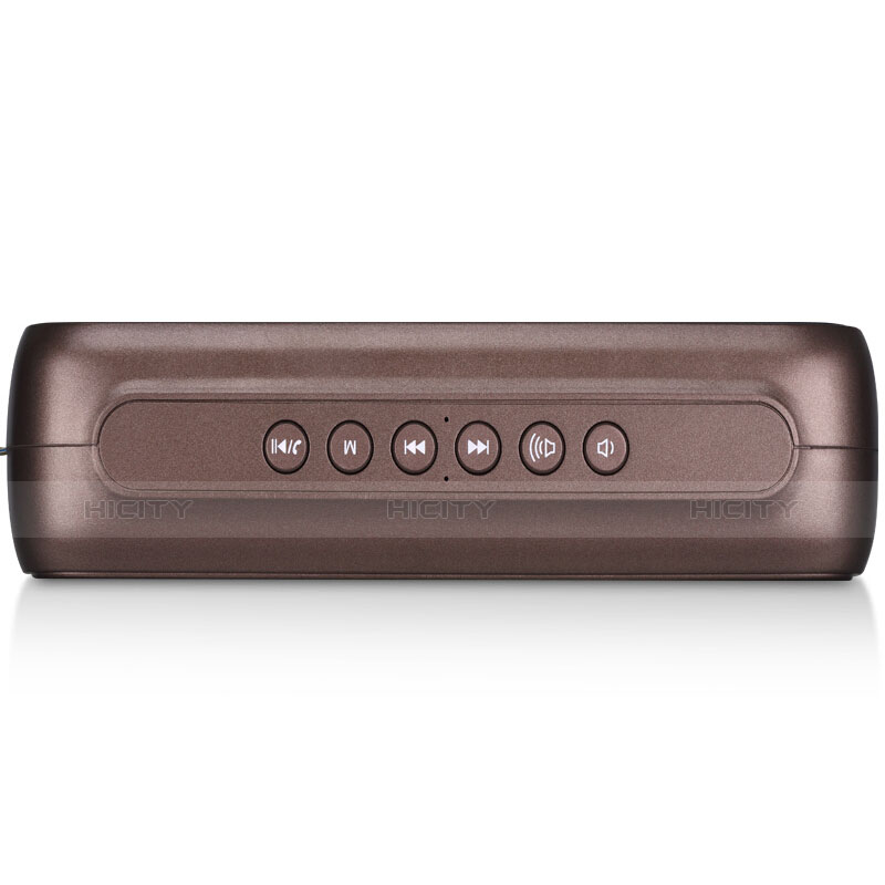 Bluetoothミニスピーカー ポータブルで高音質 ポータブルスピーカー S09 ブラウン