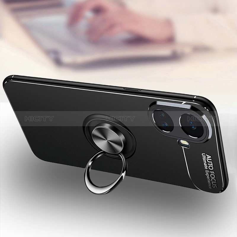 Realme 10 Pro+ Plus 5G用極薄ソフトケース シリコンケース 耐衝撃 全面保護 アンド指輪 マグネット式 バンパー SD3 Realme 