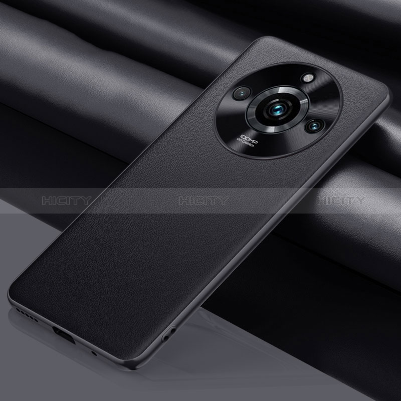 Realme 11 Pro 5G用ケース 高級感 手触り良いレザー柄 QK5 Realme ブラック