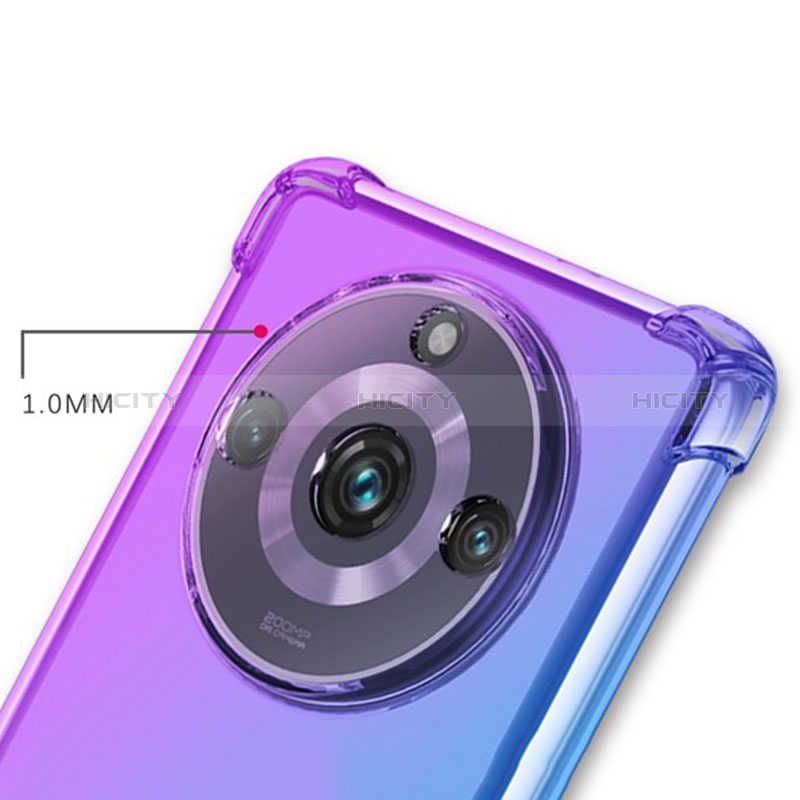 Realme 11 Pro+ Plus 5G用極薄ソフトケース グラデーション 勾配色 クリア透明 Realme 