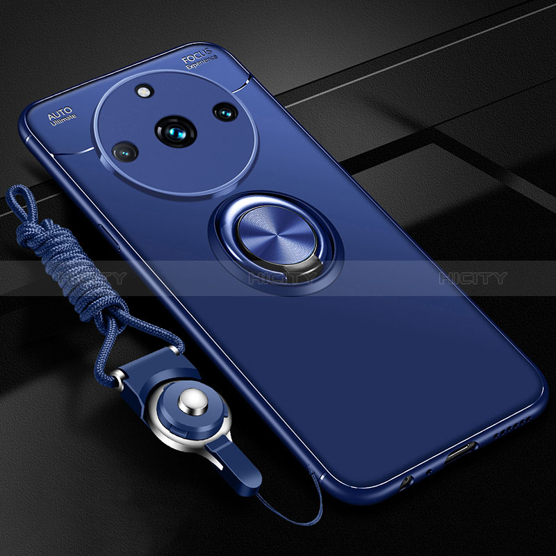 Realme 11 Pro+ Plus 5G用極薄ソフトケース シリコンケース 耐衝撃 全面保護 アンド指輪 マグネット式 バンパー SD3 Realme 