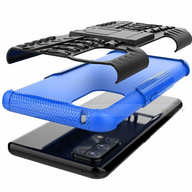 Realme 7 Pro用ハイブリットバンパーケース スタンド プラスチック 兼シリコーン カバー A01 Realme 