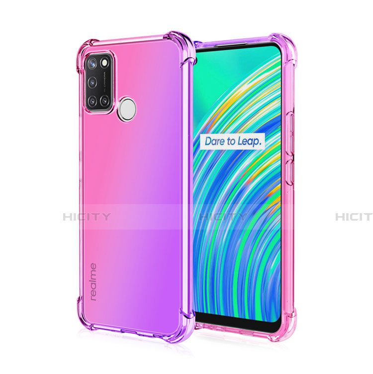 Realme 7i用極薄ソフトケース シリコンケース 耐衝撃 全面保護 クリア透明 H02 Realme 