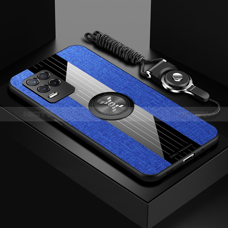 Realme 8 5G用極薄ソフトケース シリコンケース 耐衝撃 全面保護 アンド指輪 マグネット式 バンパー X03L Realme 