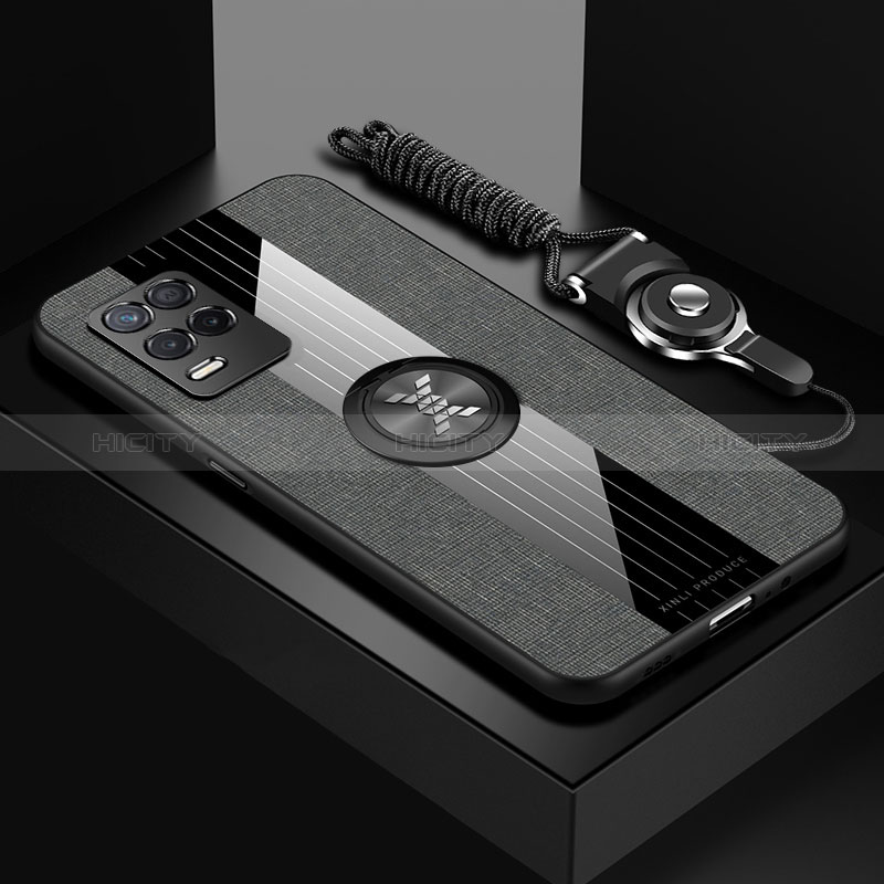 Realme 8 5G用極薄ソフトケース シリコンケース 耐衝撃 全面保護 アンド指輪 マグネット式 バンパー X03L Realme 