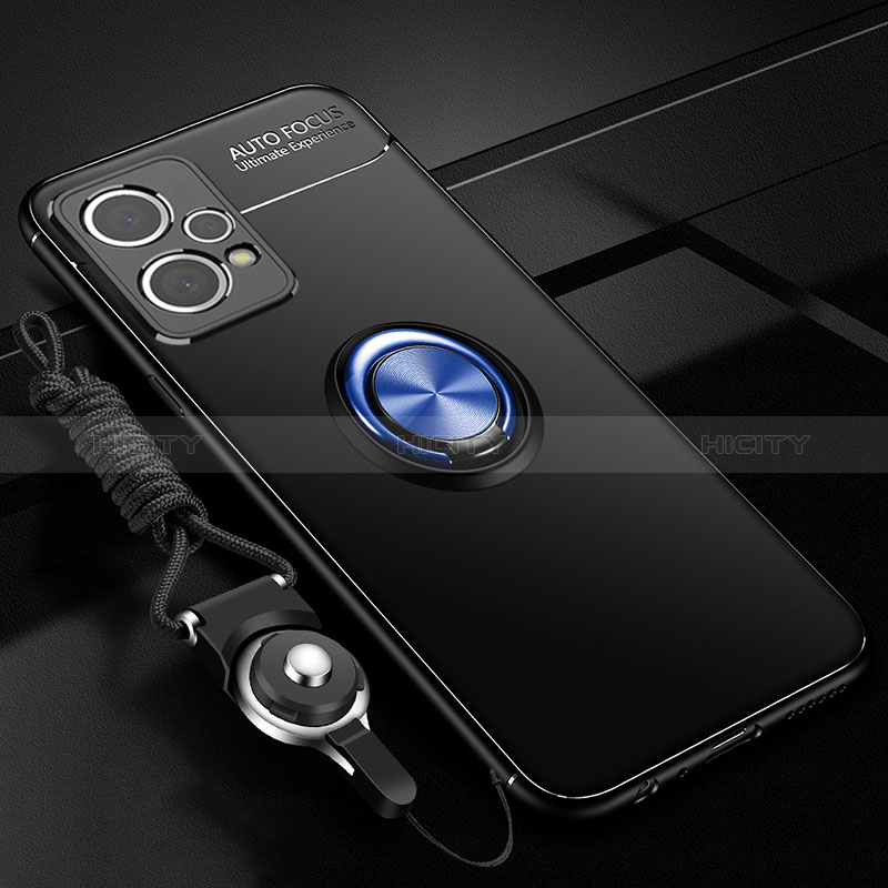 Realme 9 5G用極薄ソフトケース シリコンケース 耐衝撃 全面保護 アンド指輪 マグネット式 バンパー SD3 Realme 