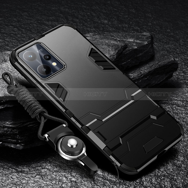 Realme 9 5G用ハイブリットバンパーケース スタンド プラスチック 兼シリコーン カバー R01 Realme 
