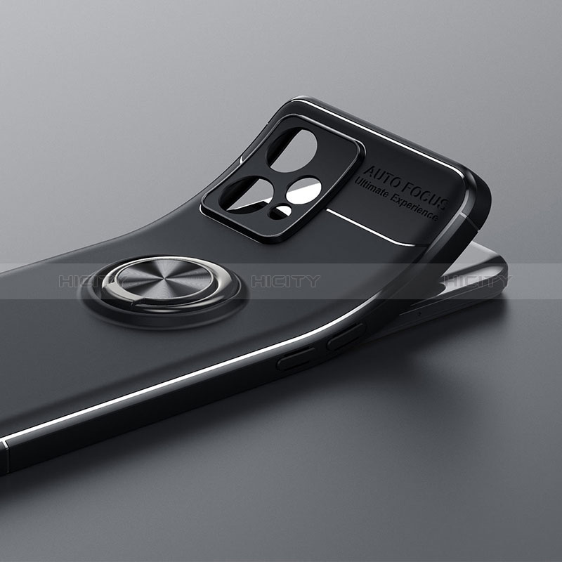 Realme 9 5G用極薄ソフトケース シリコンケース 耐衝撃 全面保護 アンド指輪 マグネット式 バンパー SD1 Realme 