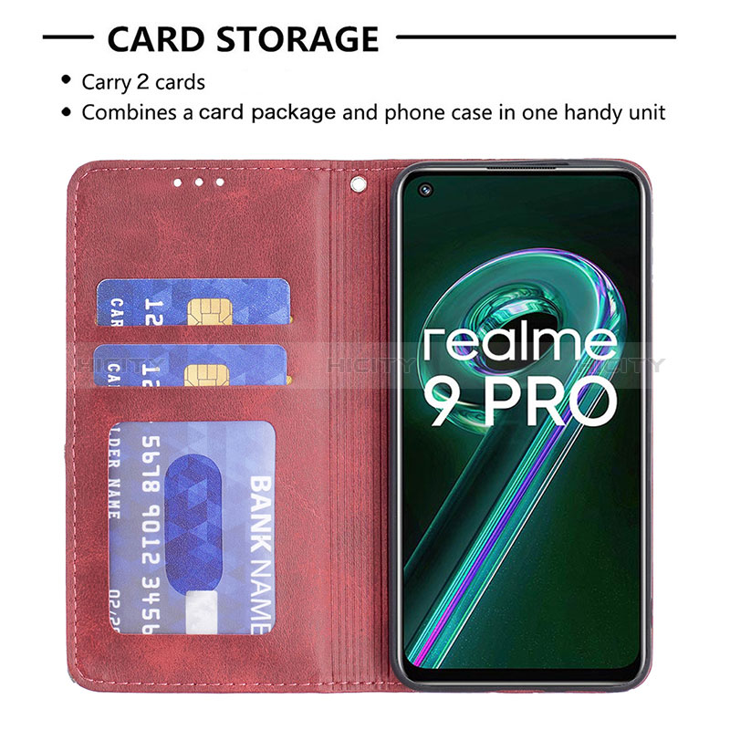 Realme 9 5G用手帳型 レザーケース スタンド カバー B07F Realme 